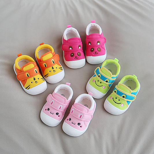Animal embroidery toddler shoes